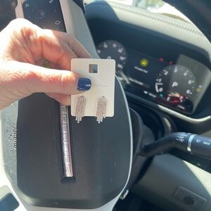 Silver Beaded Earrings